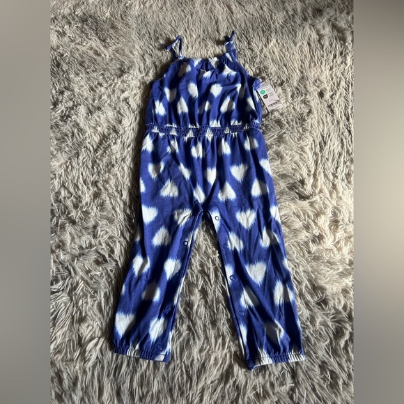 NWT Carters Baby Heart Cotton Jumpsuit - Picture 2 of 6